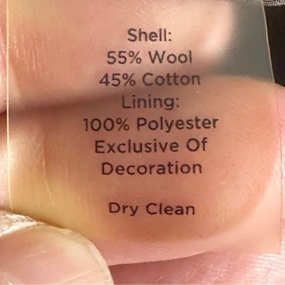 Beautiful Talbots blazer, size 10, wool/cotton, faux leather trim, academia - Picture 12 of 12